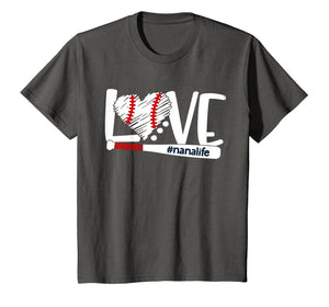 Love nanalife t-shirt baseball mom, baseball heart