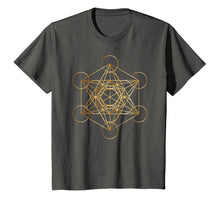 Load image into Gallery viewer, Metatron's Cube Golden Sacred Geometry Shirt
