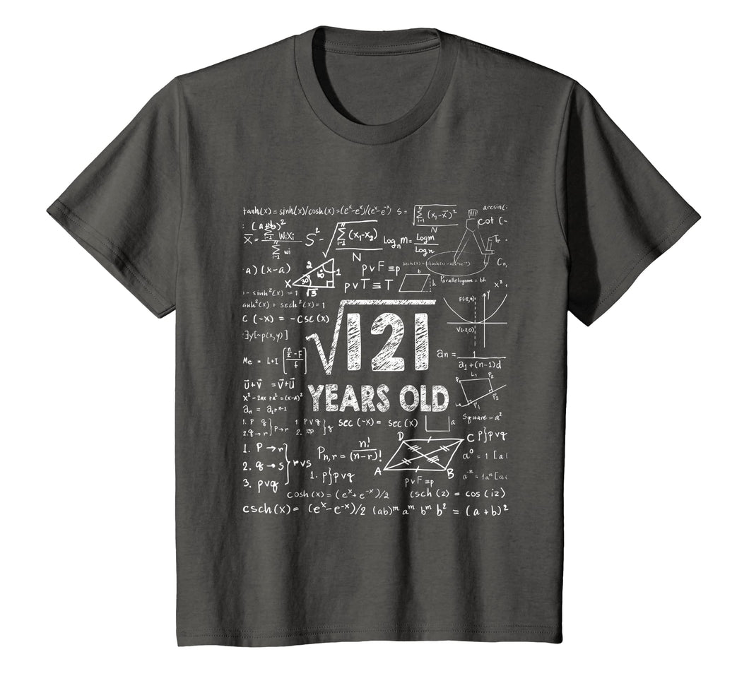 Square Root of 121: 11th Birthday 11 Years Old T-Shirt
