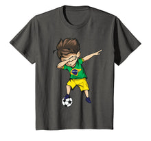 Load image into Gallery viewer, Dabbing Soccer Boy Brazil Jersey Shirt - Brazilian Football
