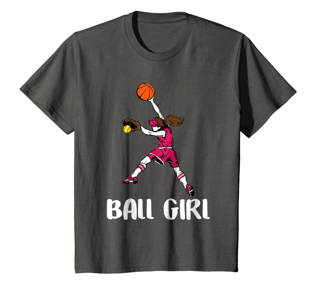 Funny Basketball Softball Cute Shirt Cool Gift Ball Girl
