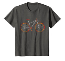 Load image into Gallery viewer, Bicycle Amazing anatomy tshirt - mountain bike fire red
