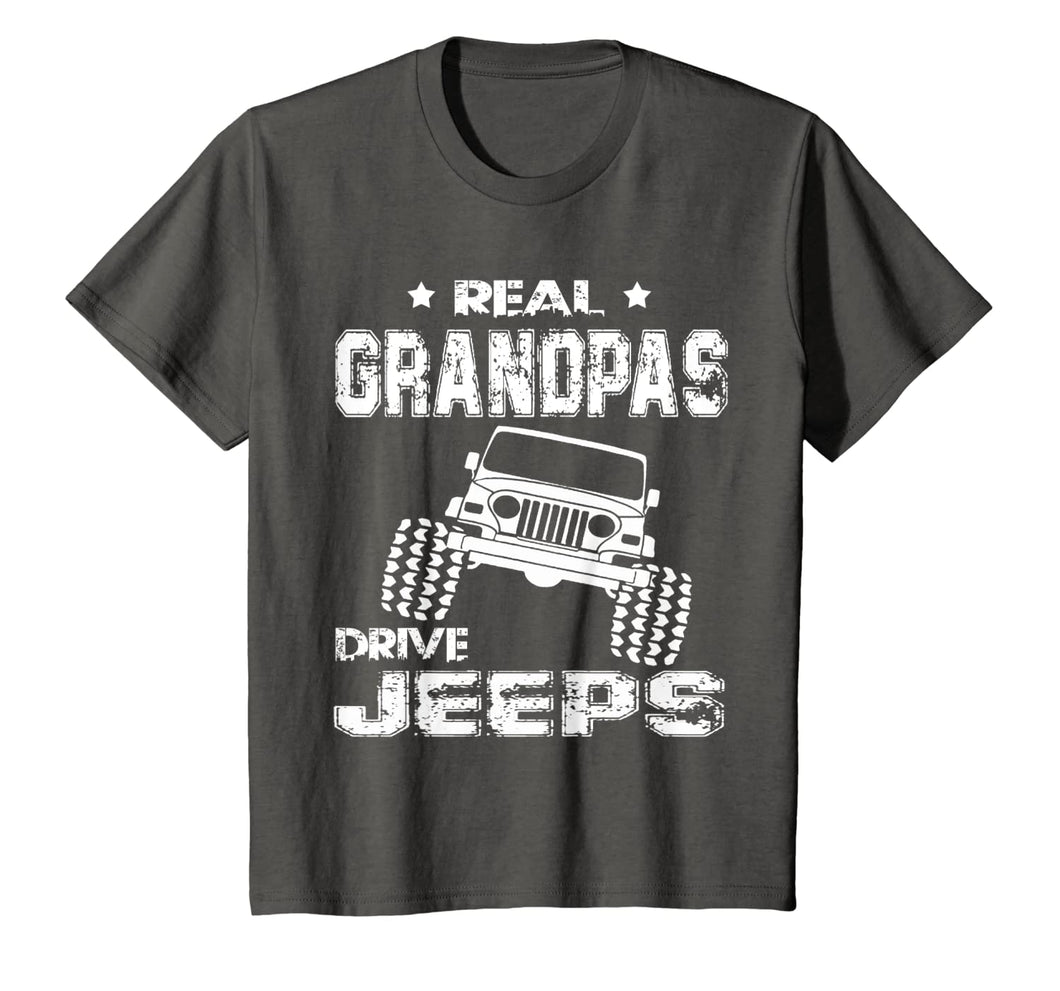 FathersDay Real Granddpas Drive Jeeps Shirt Funny Gift Papa