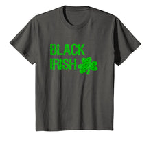Load image into Gallery viewer, Black Irish St. Patrick&#39;s Day Shirt, Bright Green Logo

