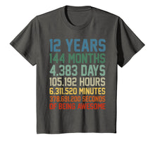 Load image into Gallery viewer, Vintage 12th Birthday Shirt Gift 12 Years Old Being Awesome
