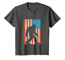 Load image into Gallery viewer, Bigfoot Sasquatch I Believe Tshirt with USA Distressed Flag
