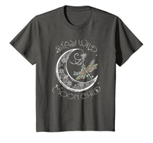 Load image into Gallery viewer, Stay wild moon child t-shirt moon, dragonfly
