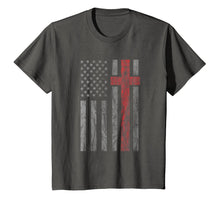 Load image into Gallery viewer, Vintage Distressed USA Flag Christian Shirt - Patriotic Tee
