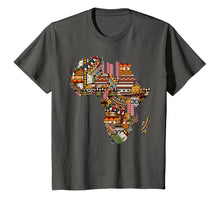 Load image into Gallery viewer, African pride traditional ethnic pattern Africa map t-shirt
