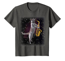 Load image into Gallery viewer, Cat Playing Saxophone Shirt | Cats In Space Playing Sax

