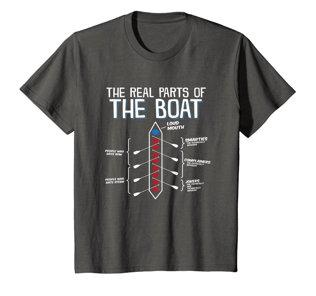 The Real Parts Of The Boat - Funny Rowing T Shirt