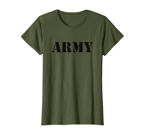 Vintage USA Army T Shirt | Military Green US Retro Logo Gift T-Shirt