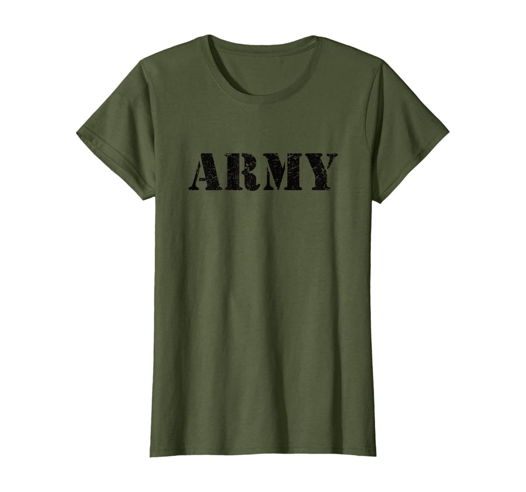 Vintage USA Army T Shirt | Military Green US Retro Logo Gift T-Shirt