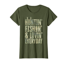 Load image into Gallery viewer, Hunting Fishing Loving Every Day Shirt, Fathers Day Camo
