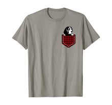 Load image into Gallery viewer, Funny Dog Lover Gifts Beagle In Plaid Pocket T-Shirt
