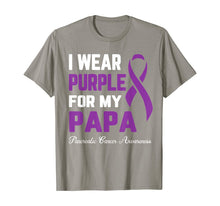 Load image into Gallery viewer, I Wear Purple For My Papa Pancreatic Cancer Awareness T-Shirt
