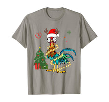 Load image into Gallery viewer, Chicken Christmas Reindeer Christmas Lights Pajama Costume T-Shirt
