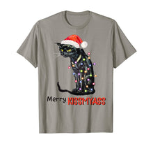 Load image into Gallery viewer, Merry Kissmyass Funny \Black Cat Christmas Tree Gifts T-Shirt
