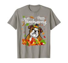 Load image into Gallery viewer, Funny English Bulldog Happy Thanksgiving Gift Dog Lover T-Shirt
