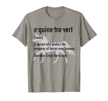 Load image into Gallery viewer, Equine Introvert T-Shirt Funny Horse Lover Gift Shirt
