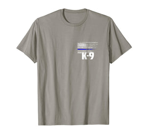 K-9 Police Officer USA Flag T-Shirt LEO Cops Law Enforcement
