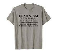 Load image into Gallery viewer, Feminism Definition T-shirt Feminist Tee Shirt
