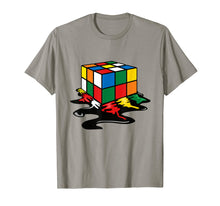 Load image into Gallery viewer, Melting Rubik Cube Shirt | Cool Online Rubik Solver Tee Gift
