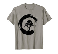Load image into Gallery viewer, Bonsai Tree Enso Circle - Buddhist Zen Calligraphy T-Shirt
