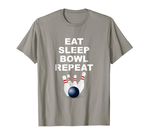 Eat Sleep Bowl Repeat Shirt | Bowling Gift Ideas