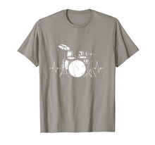 Load image into Gallery viewer, Drum Heartbeat Lifeline Music Lover Gift For Drummer T-Shirt
