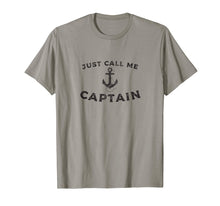 Load image into Gallery viewer, Just Call Me Captain, Boat Pontoon Sailor Anchor T-Shirt
