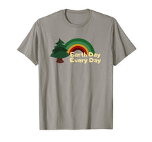 Load image into Gallery viewer, Earth Day Everyday Rainbow Pine Tree T-Shirt
