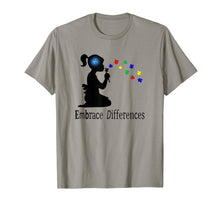 Load image into Gallery viewer, Embrace Differences Puzzle T-Shirt Autism Awareness Tee
