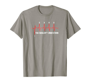 Motorcycle Shirt - Heartbeat Motorcycle Shirt - 1 Down 5 up
