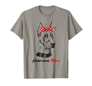 Doberman Mom Bandana Doberman Pinscher Mom Women T-shirt