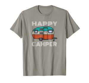 Camping Outdoor Camper Happy Camper Vintage Gift T-Shirt