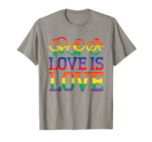 Load image into Gallery viewer, Love Is Love Rainbow t-shirt - Gay Lesbian Pride Shirts
