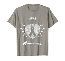 Load image into Gallery viewer, I Wear Gray For Brain Cancer Awareness Brain Tumor T-Shirt

