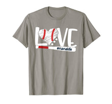 Load image into Gallery viewer, Love nanalife t-shirt baseball mom, baseball heart
