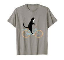 Load image into Gallery viewer, Cat on a bike funny T-shirt
