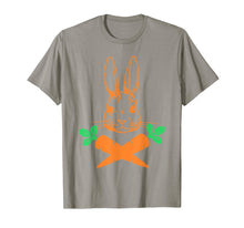 Load image into Gallery viewer, Easter Bunny with Carrot cross Skull Bones Funny T Shirt
