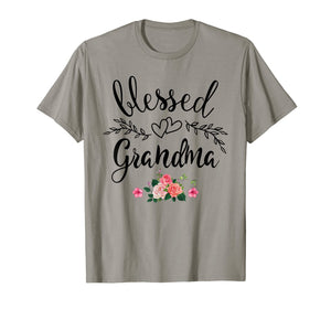 Blessed Grandma T-Shirt with floral, heart Mother's Day Gift