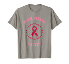 Load image into Gallery viewer, MAMMOGRAMS MATTER BREAST CANCER AWARENESS PINK RIBBON SHIRT

