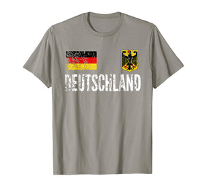 Germany Football Jersey - Disstressed Fussball Fan T-Shirt