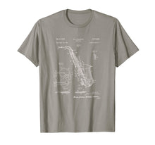 Load image into Gallery viewer, Saxophone Patent Graphic T-Shirt
