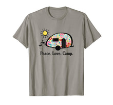 Load image into Gallery viewer, Camping Shirt, Peace. Love. Camp. T-shirt, Gifts for Campers
