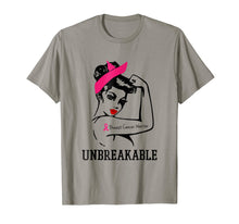 Load image into Gallery viewer, Breast Cancer Warrior unbreakable t-shirt
