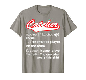 Softball, Baseball Catcher T shirt,Vintage funny Definition