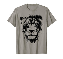 Load image into Gallery viewer, Lion Face T Shirt. Cool Zoo Animals T-Shirt Zoo Keeper
