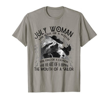 Load image into Gallery viewer, July Woman The Soul Of A Witch T-shirt Cancer Pride
